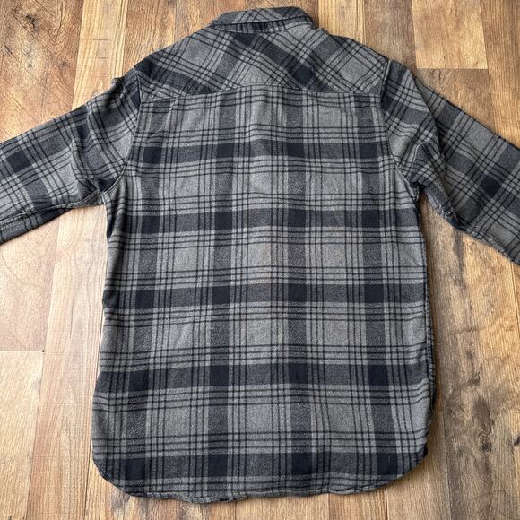 The North Face Arroyo Flannel Shirt Men's Medium‎ Gray Plaid Long Sleeve 6152 - Picture 3 of 14